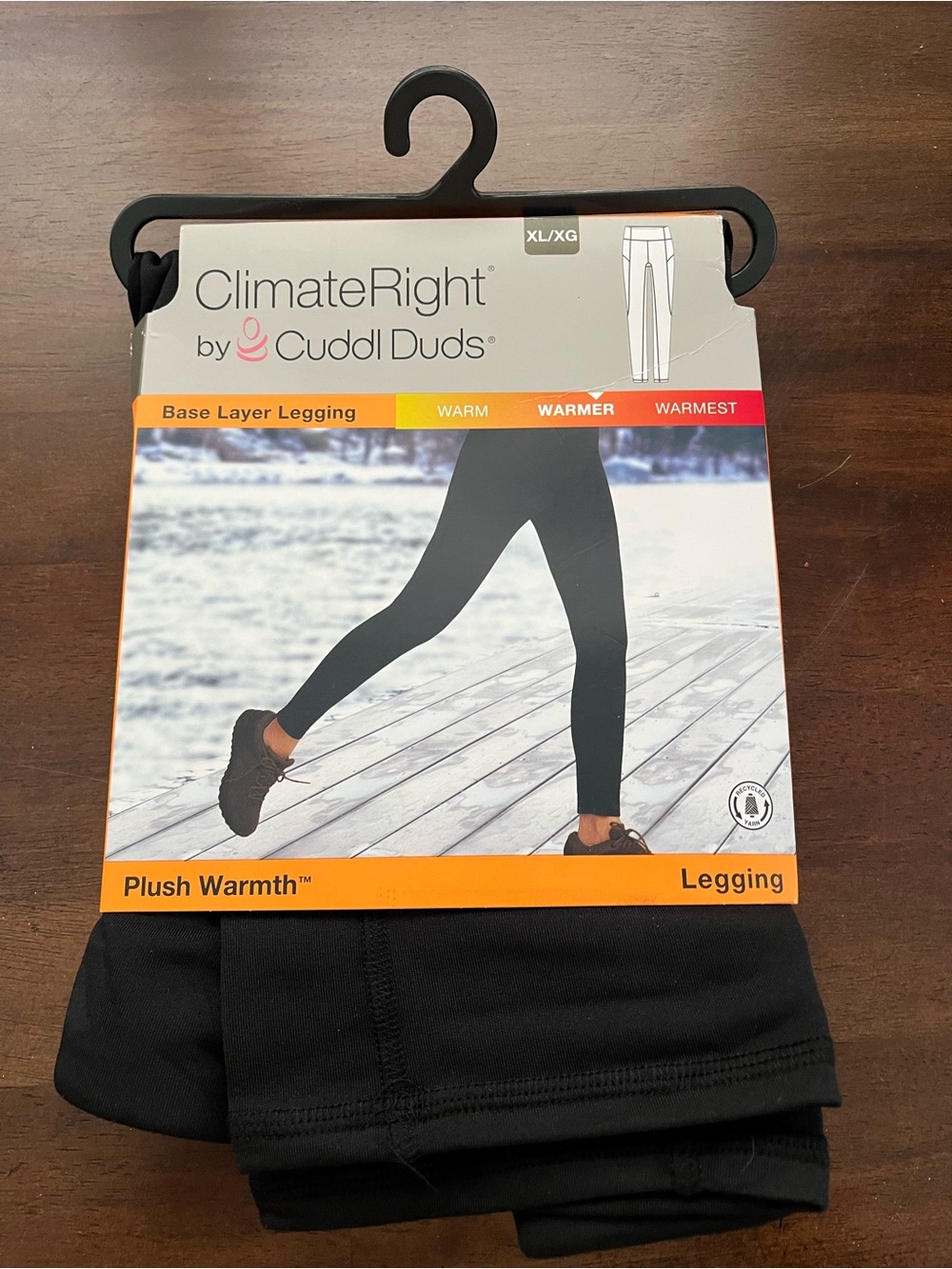 Cuddl duds base layer legging plush warmth XL